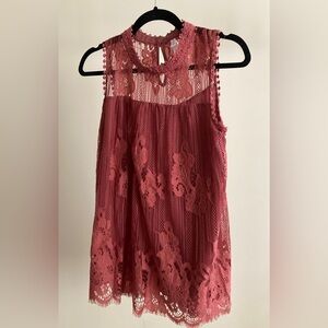 Xhilaration Juniors Sleeveless Blouse Sz M